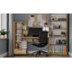 8. COSMO OAK ARTISAN Desk + Shelf Set