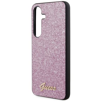 14. Guess Glitter Script case for Samsung Galaxy S24+ - purple