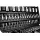 7. Socket wrench set 1/2", 1/4", 110 pcs, satin