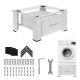 11. Maclean Washer/Dryer Stand with Drawer, Max Load 150kg, White, MC-117 W