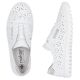 4. Rieker M2354-80 women's openwork white shoes