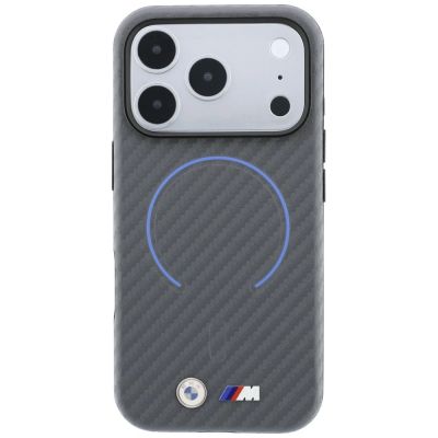 3. BMW M Carbon Printed Ring MagSafe Case for iPhone 18 Pro Max / 17 Pro Max - Gray
