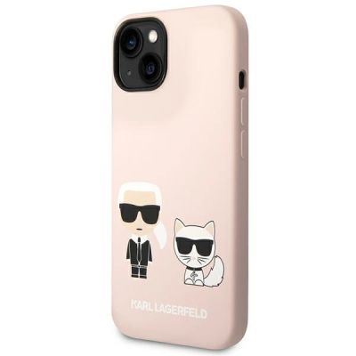 2. Karl Lagerfeld KLHMP14MSSKCI iPhone 14 Plus 6.7 "hardcase light pink / light pink Silicone Karl & Choupette Magsafe