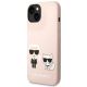 2. Karl Lagerfeld KLHMP14MSSKCI iPhone 14 Plus 6.7 "hardcase light pink / light pink Silicone Karl & Choupette Magsafe