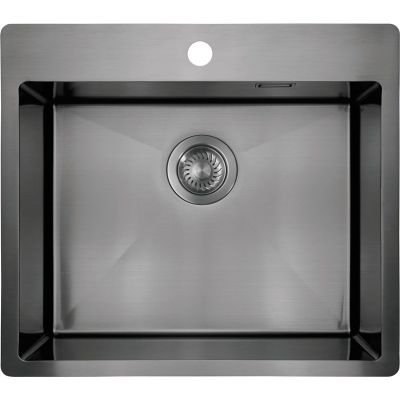 Single-bowl steel sink