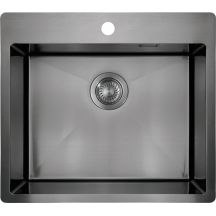 Single-bowl steel sink
