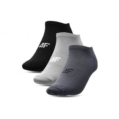 4F Socks NOSH4-SOM301 gray, gray, black