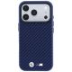 3. BMW M Carbon Metal Logo MagSafe Case for iPhone 17 Pro Max / 18 Pro Max - Navy Blue
