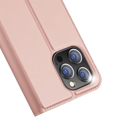 3. Dux Ducis Skin Pro Wallet Case for iPhone 15 Pro - Pink