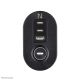 6. Neomounts DS22-840BL6 1.4m 3-way power outlet splitter, indoor, black