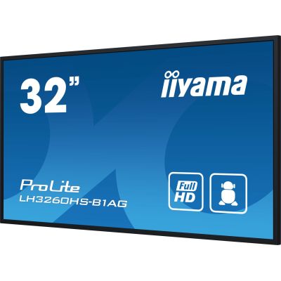 12. Large Format Monitor iiyama LH3260HS-B1AG A 80cm (31.5") LED Wi-Fi 500 cd/m2 Full HD Android 11 24/7 Black