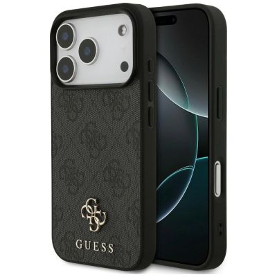 Guess 4G Small Classic Logo MagSafe Case for iPhone 18 Pro / 17 Pro - Black