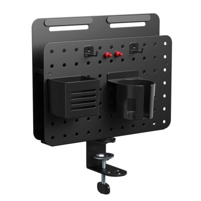 3. Activejet APB-006B Desk Organizer. Rotating perforated board with vertical organizer. Matte black.