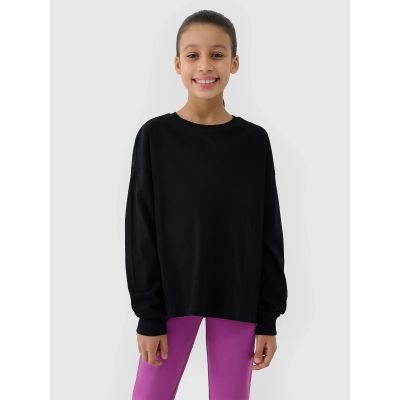 6. Longsleeve oversize smooth girls 4F 4FJWSS25TLONF377-20S