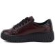 3. Women's patent leather platform shoes in burgundy Vinceza 133134
