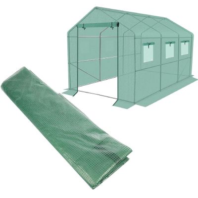 2. FOIL COVER FOR GARDEN TUNNEL GREENHOUSE 200x350x200CM GREEN