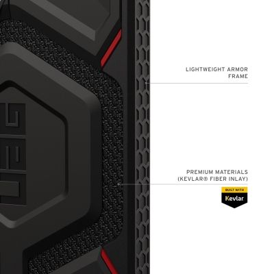 6. Urban Armor Gear Monarch Pro Kevlar Cell Phone Case 17.5 cm (6.9") Black