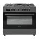 7. Ravanson KWGE-K90A Cheff Modern Black gas-electric cooker