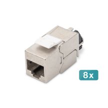 Digitus CAT 6A Keystone Module, Shielded with Smart Cable Manager - 8 pcs.