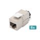 Digitus CAT 6A Keystone Module, Shielded with Smart Cable Manager - 8 pcs.