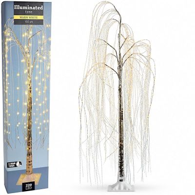 DECORATIVE CHRISTMAS WILLOW TREE 220 LEDS HEIGHT: 150CM