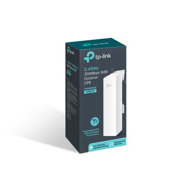 13. Access Point TP-LINK CPE210 OUTDOOR (11 Mb/s - 802.11b, 150 Mb/s - 802.11n, 300 Mb/s - 802.11n, 54 Mb/s - 802.11g)