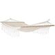 15. GARDEN HAMMOCK FOR 1 PERSON 200X100CM WITH SPREADER BAR AND FRINGE MIAMI ECRU