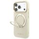 2. Guess Ring Stand 360 Grained Classic Logo MagSafe Case for iPhone 18 Pro / 17 Pro - Beige