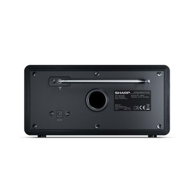 4. Sharp DR-450 Personal Digital Black Radio, Stainless Steel