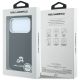 8. Karl Lagerfeld Grained Heads Metal MagSafe Case for iPhone 17 Pro / 18 Pro - Black