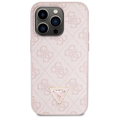 3. Guess GUHCP15LP4TDSCPP iPhone 15 Pro 6.1" pink/pink hardcase Crossbody 4G Metal Logo