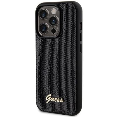 2. Guess Sequin Script Metal case for iPhone 13 Pro Max - black