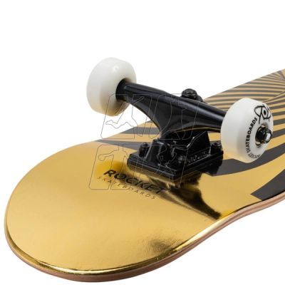 4. Rocket Twisted Foli Gold Skateboard 7.5" RKT-COM-1555