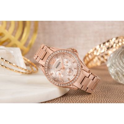 6. FOSSIL Riley ES2811 Ladies' Watch + BOX