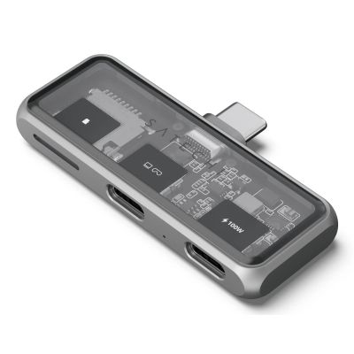 Satechi USB-C PD Mobile XR Hub and MicroSD Card Reader Space Gray