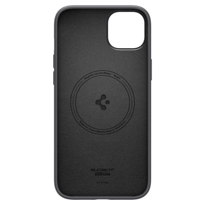 5. Spigen Silicone Fit Mag Case with MagSafe for iPhone 14 Plus - Black