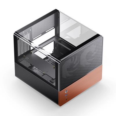 10. Jonsbo V12 PC Gehäuse, Mini-Tower, Micro-ATX - black