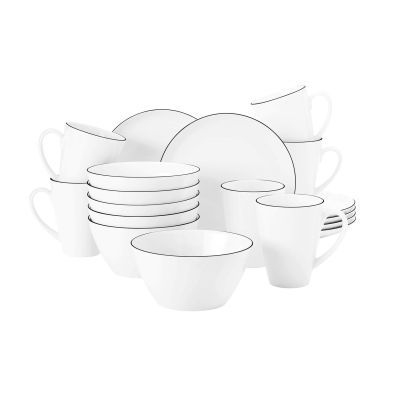 Breakfast set for 6 people SELTMANN LIDO BLACK LINE