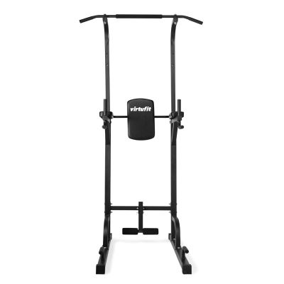 2. VIRTUFIT ADJUSTABLE STRENGTH TOWER - PULL-UP AND DIP STATION