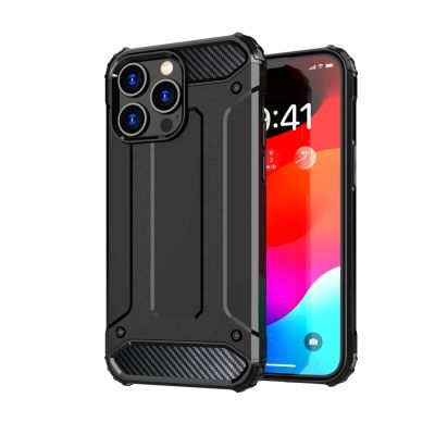 2. iPhone 15 Pro Max Hybrid Armor case - blue