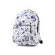 THE SOCIETY PACK XCLASSIC BACKPACK 181CPR702-72 OFF WHITE BLUE FLOWER ALLOVER