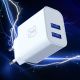 4. 3mk FlowPower 10W 2.4A 2A Wall Charger - White
