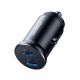 4. Joyroom JR-CCN06 30W 2x USB-C Metal Mini Car Charger - Black
