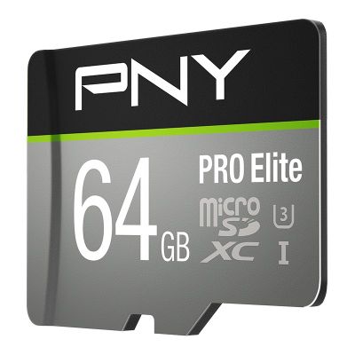 6. PNY PRO Elite microSDXC 64GB Memory Card