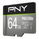 6. PNY PRO Elite microSDXC 64GB Memory Card