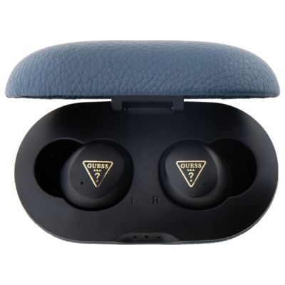3. Guess Bluetooth headphones GUTWSPGTSPSB TWS + docking station blue/blue Grained Classic Logo