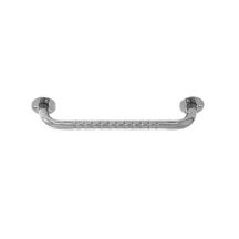 Ribbed stainless steel bathroom grab bar, 50 cm