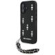 Karl Lagerfeld Saffiano Crystals w/Chain iPhone 16 Case - Black
