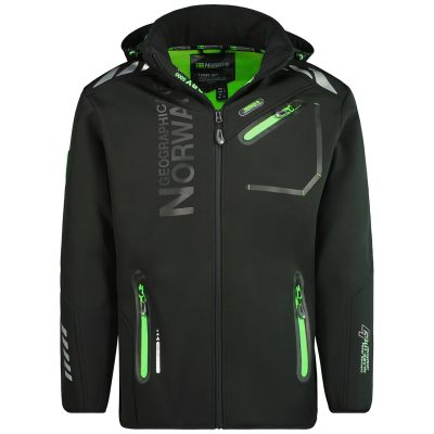 2. Men’s softshell jacket Geographical Norway ROYAUTE MEN ASS A BS2 056 (WT1804H/GN-BLACK / GREEN)