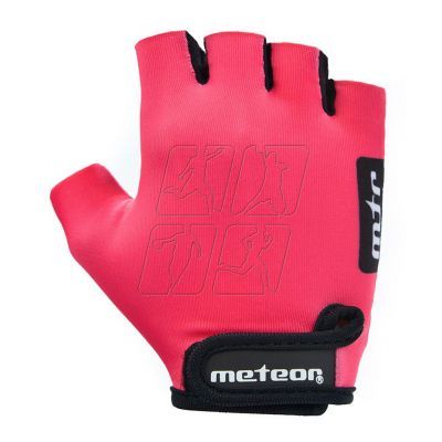 6. Cycling gloves Meteor Pink Jr 26196-26197-26198